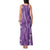 Hawaii Maile Lei Tank Maxi Dress With Violet Monstera Pattern