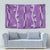 Hawaii Maile Lei Tapestry With Violet Monstera Pattern