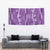 Hawaii Maile Lei Tapestry With Violet Monstera Pattern