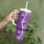 Hawaii Maile Lei Tumbler With Handle With Violet Monstera Pattern