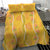 Hawaii Maile Lei Bedding Set With Yellow Monstera Pattern