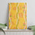 Hawaii Maile Lei Canvas Wall Art With Yellow Monstera Pattern