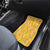 Hawaii Maile Lei Car Mats With Yellow Monstera Pattern