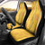 Hawaii Maile Lei Car Seat Cover With Yellow Monstera Pattern