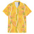 Hawaii Maile Lei Family Matching Long Sleeve Bodycon Dress and Hawaiian Shirt With Yellow Monstera Pattern