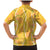 Hawaii Maile Lei Family Matching Mermaid Dress and Hawaiian Shirt With Yellow Monstera Pattern