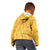 Hawaii Maile Lei Kid Hoodie With Yellow Monstera Pattern