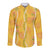 Hawaii Maile Lei Long Sleeve Button Shirt With Yellow Monstera Pattern