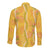 Hawaii Maile Lei Long Sleeve Button Shirt With Yellow Monstera Pattern