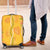 Hawaii Maile Lei Luggage Cover With Yellow Monstera Pattern