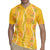 Hawaii Maile Lei Rugby Jersey With Yellow Monstera Pattern