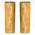 Hawaii Maile Lei Skinny Tumbler With Yellow Monstera Pattern