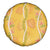 Hawaii Maile Lei Spare Tire Cover With Yellow Monstera Pattern