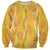 Hawaii Maile Lei Sweatshirt With Yellow Monstera Pattern