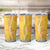 Hawaii Maile Lei Tumbler Cup With Yellow Monstera Pattern