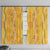 Hawaii Maile Lei Window Curtain With Yellow Monstera Pattern