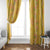 Hawaii Maile Lei Window Curtain With Yellow Monstera Pattern