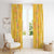 Hawaii Maile Lei Window Curtain With Yellow Monstera Pattern