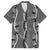 Hawaii Maile Lei Family Matching Long Sleeve Bodycon Dress and Hawaiian Shirt With Gray Monstera Pattern