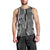 Hawaii Maile Lei Men Tank Top With Gray Monstera Pattern