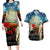 Kei Wareware Tatou New Zealand ANZAC Day Couples Matching Long Sleeve Bodycon Dress and Hawaiian Shirt Starry Night Inspo Style LT05 Blue - Polynesian Pride