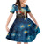 Kei Wareware Tatou New Zealand ANZAC Day Family Matching Long Sleeve Bodycon Dress and Hawaiian Shirt Starry Night Inspo Style LT05 Daughter's Dress Blue - Polynesian Pride