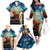 Kei Wareware Tatou New Zealand ANZAC Day Family Matching Off Shoulder Long Sleeve Dress and Hawaiian Shirt Starry Night Inspo Style LT05 - Polynesian Pride