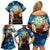 Kei Wareware Tatou New Zealand ANZAC Day Family Matching Off Shoulder Short Dress and Hawaiian Shirt Starry Night Inspo Style LT05 - Polynesian Pride