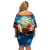 Kei Wareware Tatou New Zealand ANZAC Day Family Matching Off Shoulder Short Dress and Hawaiian Shirt Starry Night Inspo Style LT05 - Polynesian Pride