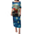 Kei Wareware Tatou New Zealand ANZAC Day Family Matching Puletasi and Hawaiian Shirt Starry Night Inspo Style LT05 Mom's Dress Blue - Polynesian Pride