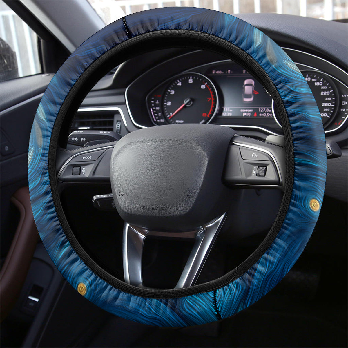 Kei Wareware Tatou New Zealand ANZAC Day Steering Wheel Cover Starry Night Inspo Style LT05 - Polynesian Pride