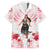 New Zealand Women's Day Family Matching Off Shoulder Short Dress and Hawaiian Shirt Maori Wahine Polynesian Pattern LT05 Dad's Shirt - Short Sleeve White - Polynesian Pride