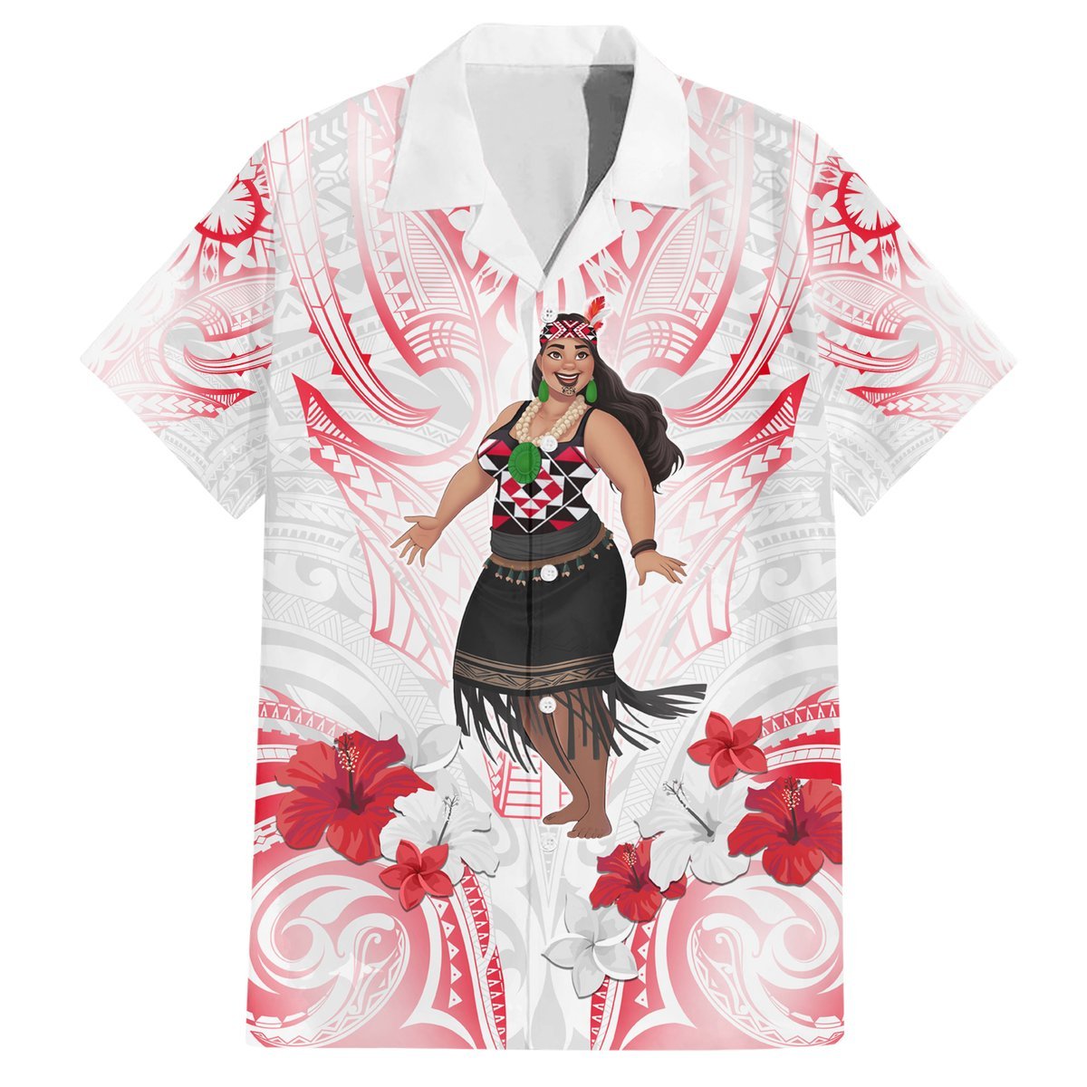 New Zealand Women's Day Hawaiian Shirt Maori Wahine Polynesian Pattern LT05 White - Polynesian Pride