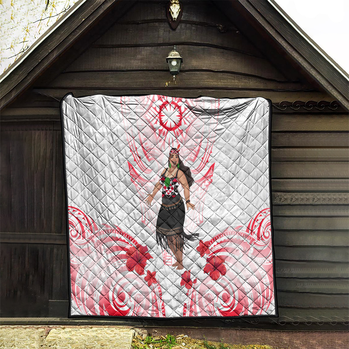 New Zealand Women's Day Quilt Maori Wahine Polynesian Pattern LT05 - Polynesian Pride