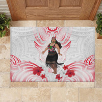 New Zealand Women's Day Rubber Doormat Maori Wahine Polynesian Pattern LT05 - Polynesian Pride