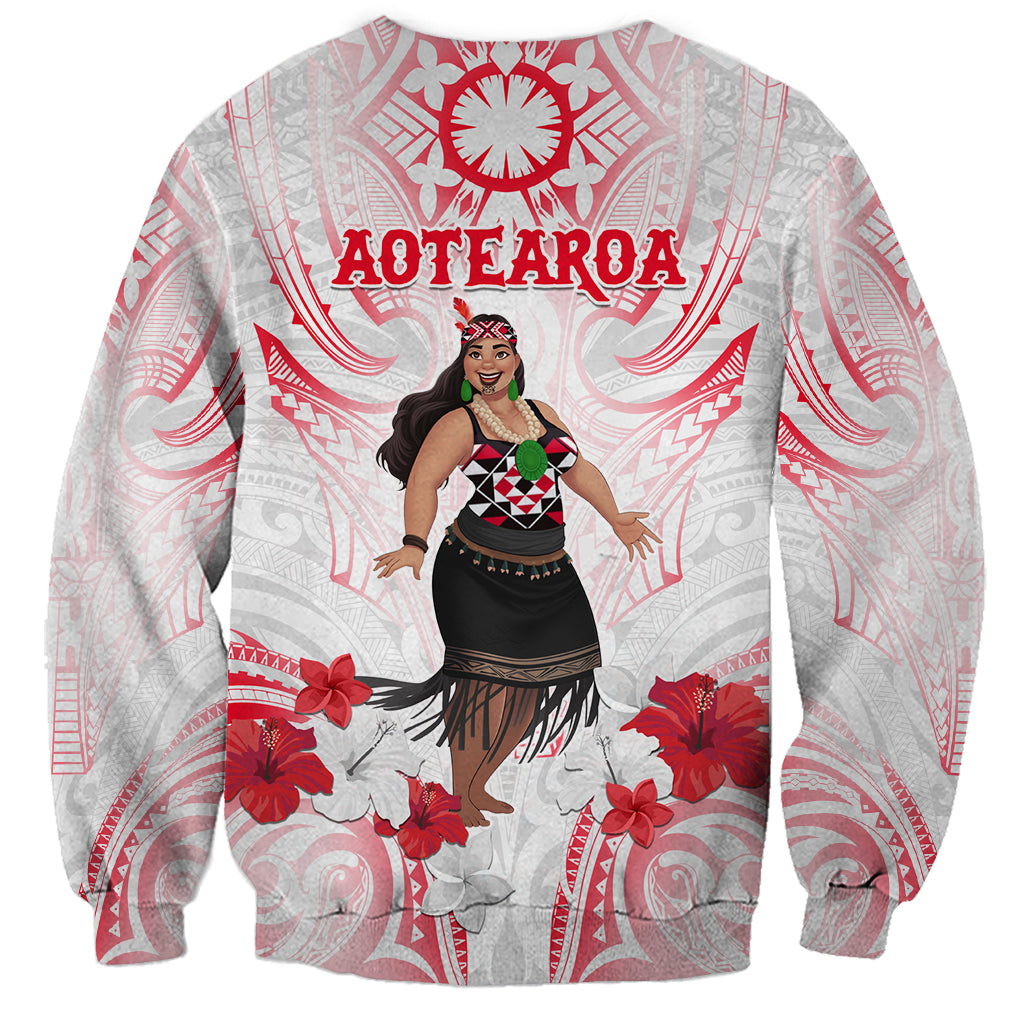 New Zealand Women's Day Sweatshirt Maori Wahine Polynesian Pattern LT05 - Polynesian Pride