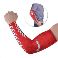 Custom Tuamotu Archipelago Arm Sleeves Polynesian Tribal Tattoo LT05 Set of 2 Red - Polynesian Pride