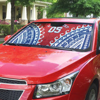 Custom Tuamotu Archipelago Auto Sun Shade Polynesian Tribal Tattoo LT05 - Polynesian Pride