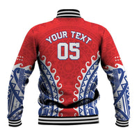 Custom Tuamotu Archipelago Baseball Jacket Polynesian Tribal Tattoo LT05 - Polynesian Pride