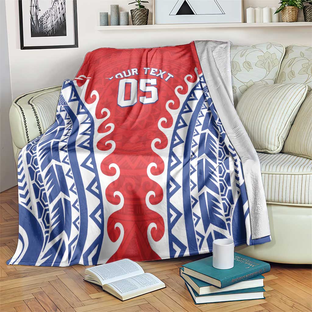 Custom Tuamotu Archipelago Blanket Polynesian Tribal Tattoo LT05 Red - Polynesian Pride