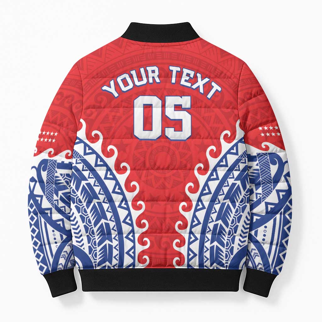 Custom Tuamotu Archipelago Bomber Puffer Jacket Polynesian Tribal Tattoo LT05 - Polynesian Pride