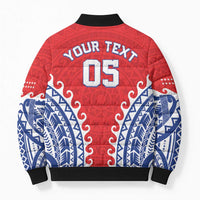 Custom Tuamotu Archipelago Bomber Puffer Jacket Polynesian Tribal Tattoo LT05 - Polynesian Pride