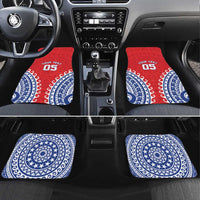 Custom Tuamotu Archipelago Car Mats Polynesian Tribal Tattoo LT05 Set 4pcs Red - Polynesian Pride