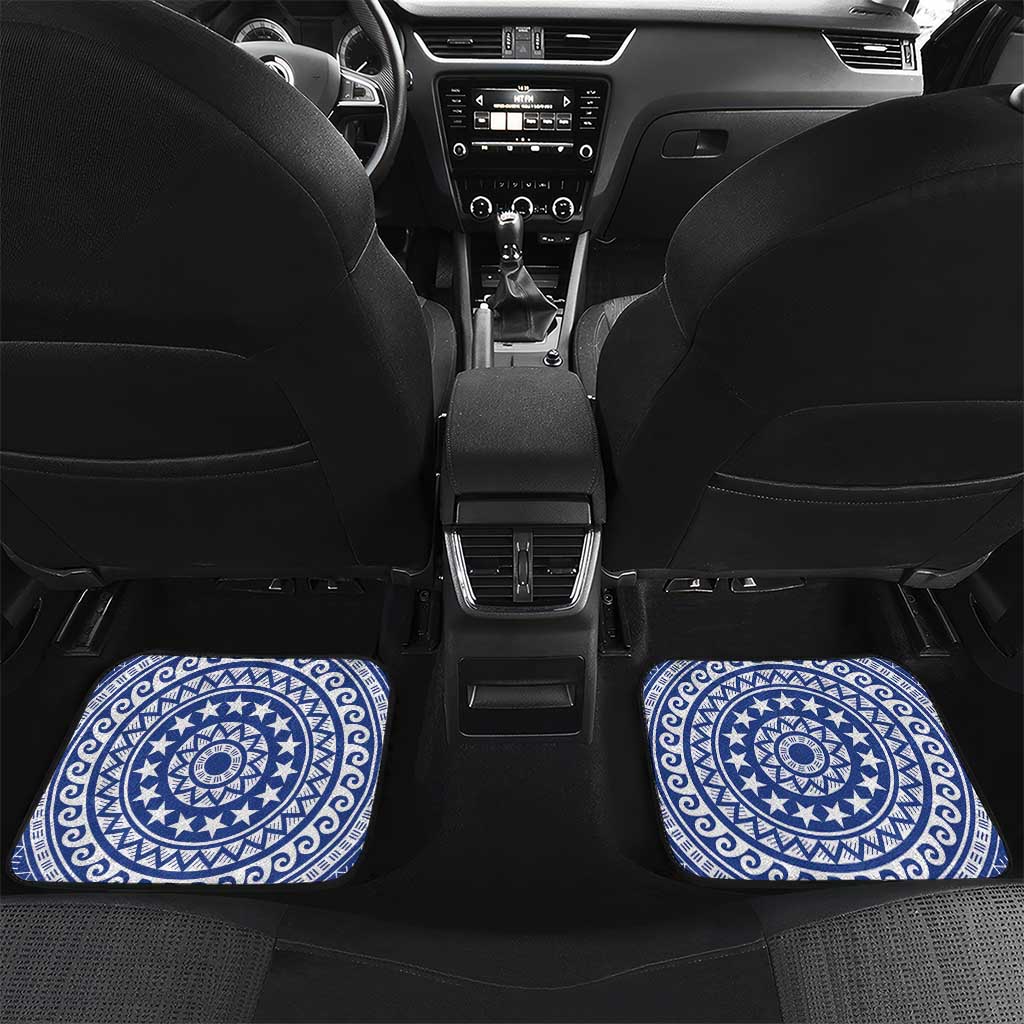 Custom Tuamotu Archipelago Car Mats Polynesian Tribal Tattoo LT05 Set 2pcs - Back Red - Polynesian Pride