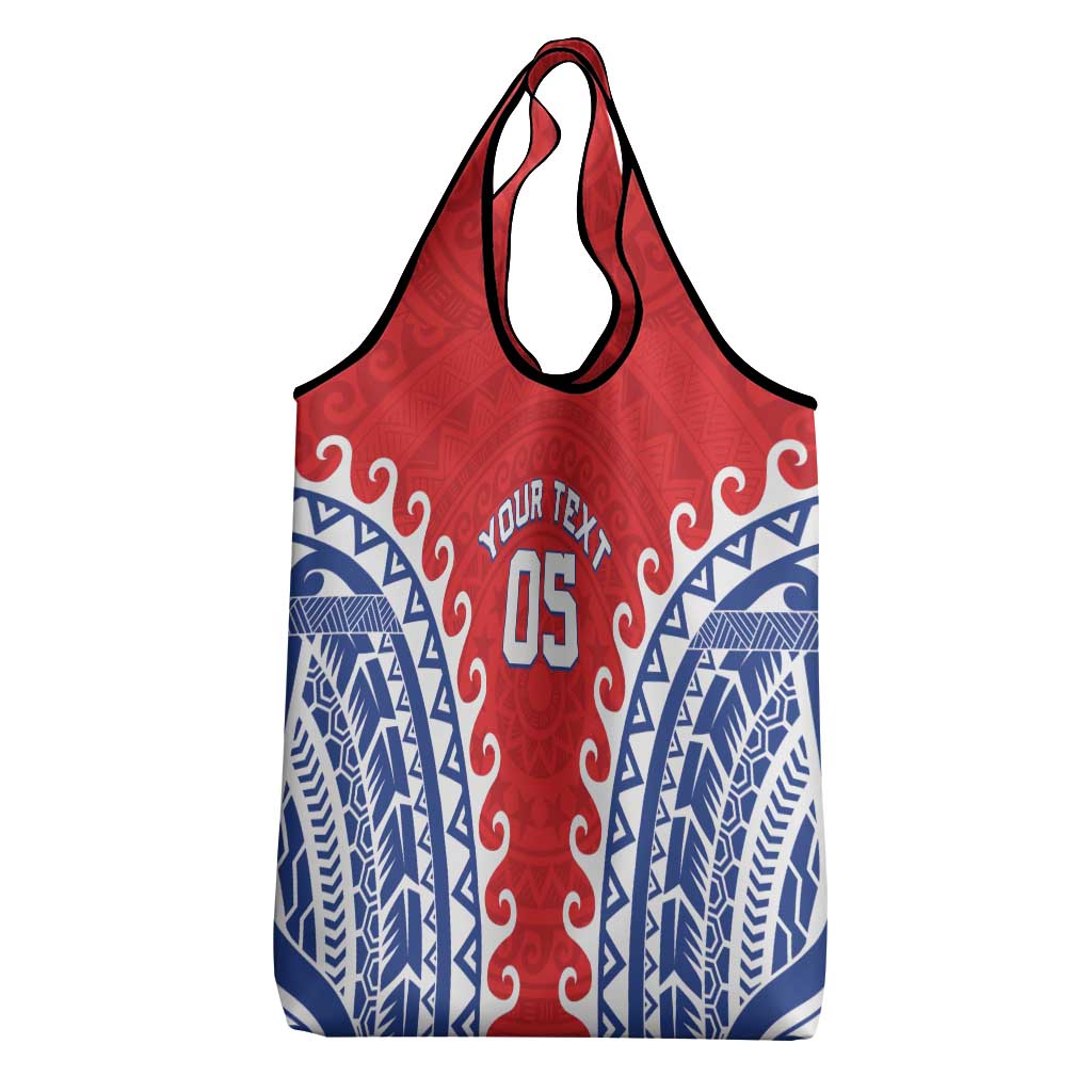Custom Tuamotu Archipelago Grocery Bag Polynesian Tribal Tattoo LT05 - Polynesian Pride