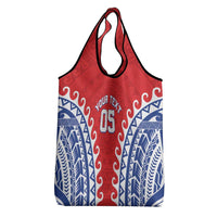 Custom Tuamotu Archipelago Grocery Bag Polynesian Tribal Tattoo LT05 - Polynesian Pride