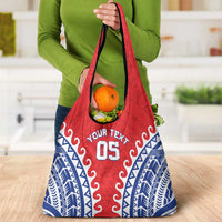 Custom Tuamotu Archipelago Grocery Bag Polynesian Tribal Tattoo LT05 - Polynesian Pride