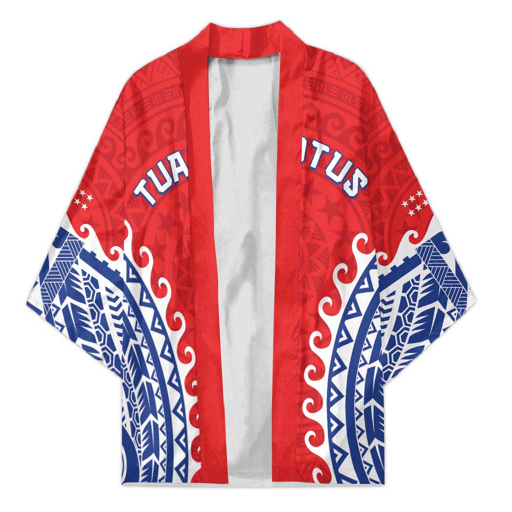 Custom Tuamotu Archipelago Kimono Polynesian Tribal Tattoo LT05 Unisex Red - Polynesian Pride
