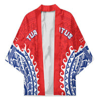 Custom Tuamotu Archipelago Kimono Polynesian Tribal Tattoo LT05 Unisex Red - Polynesian Pride