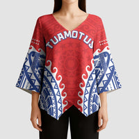 Custom Tuamotu Archipelago Kimono Sleeve Blouse Polynesian Tribal Tattoo LT05 - Polynesian Pride